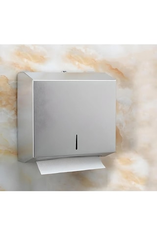 Maxiflow Z Katlama 430 Kalite Kağıt Havluluk 400'lü Wc Kağıt Dispanseri Duvara Monte Krom