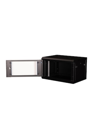 Lande 6u 19" Duvar Tipi Rack Kabinet Genişlik: 600 Mm Derinlik: 450 Mm Siyah