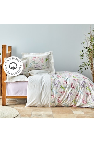 Karaca Home Melosa Pembe %100 Pamuk Çift Kişilik Nevresim Takımı Pembe