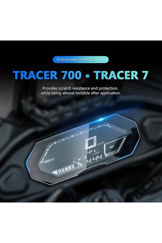 Yunboo Yamaha Tracer 700/7 2020+ İçin Tpup Cluster Ekran Koruyucu Filmi - Kırılma, Isı Ve Gürültü Koruma, Kolay Kurulum - 2 Adet