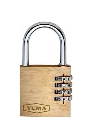 Yuma Enka707 4 Basamaklı Şifreli Pirinç Asma Kilit 50 MM