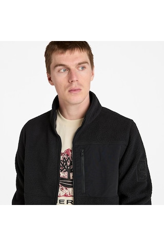 Timberland High Pile Fleece Erkek Ceket-33868 Siyah