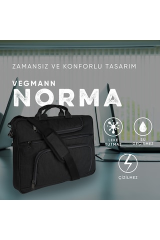 Vegmann Norma 17-17,3" Dizüstü Bilgisayar Uyumlu Siyah Evrak V