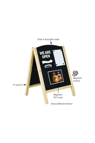 Timber Board Kaldırım Panosu - Duba 60 x 80 CM