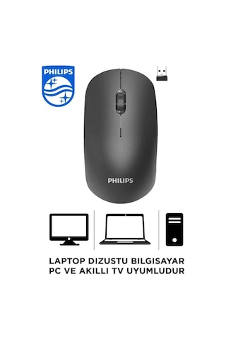 Spk7315 M315 Siyah Wireless Sessiz Click Kablosuz Mouse 1200dpi Diğer