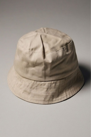 Mollycrush Unisex Bej Bucket Şapka Pamuklu Gabardin Güneş Koruyucu Balıkçı Modeli Bej