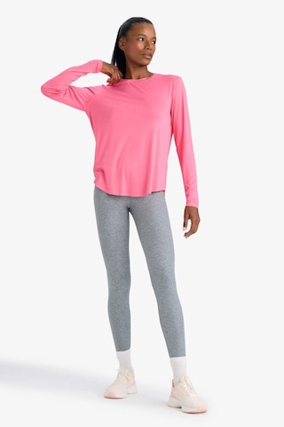 Defacto Standart Fit Bisiklet Yaka Sporcu Uzun Kollu Tişört G3779ax25sppn239 Pembe-pn239