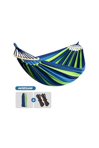 Madfox Tree Bed Lightweight Canvas Hamak Mavi Çok Renkli