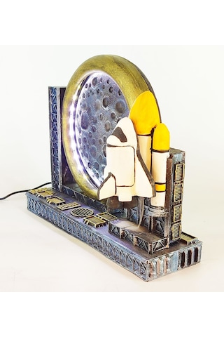 Dolunay Uzay Mekiği Geri Akış Tütsülük Işıklı