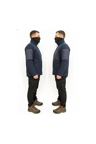 Mysia Outdoor Lacivert Soft Shell Taktik Polar Mont Avcı 7 Cep Çok Renkli