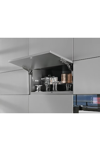 Aventos Hk-S Sert Yaylı Gri Kalkar Kapak Sistemi Blum