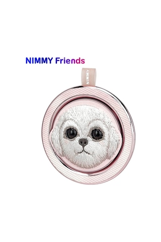 Magsafe Uyumlu Big Eyes Değiştirilebilir Manyetik 3d Gerçek Nakış Köpekli Telefon Standı 2.0