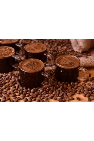 Bambum Sette - 6 Li Espresso Fincani 100 Ml Şeffaf