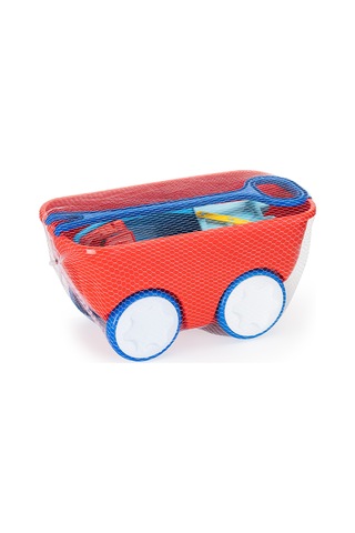 Erdem Toys Gezgin Vagon Oyun Seti Balıkçı Tekneli Kovalı - Kırmızı