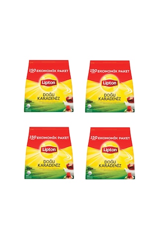 Lipton Doğu Karadeniz Demlik Poşet Çay 150'li Paket X 4 Adet