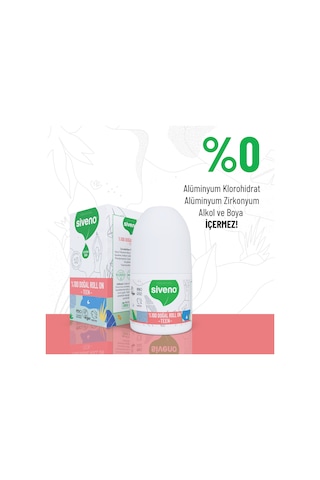 Siveno %100 Doğal Roll On Teen Girl Genç Kız Deodorant Ter Kokusu Önleyici Bitkisel Leke Bırakmayan Vegan 50 ML