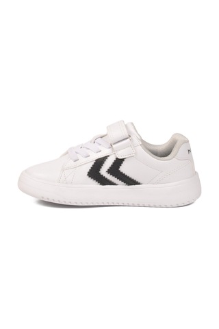 Hummel Beyaz Siyah Cırtlı Hafif Cilt Unisex Çocuk Spor Ayakkabı 900869 Hml Malmo Jr Beyaz-siyah