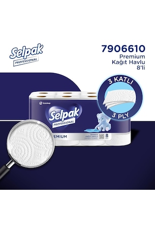Selpak Professional Premium Havlu Kağıt, 8 Rulo Diğer