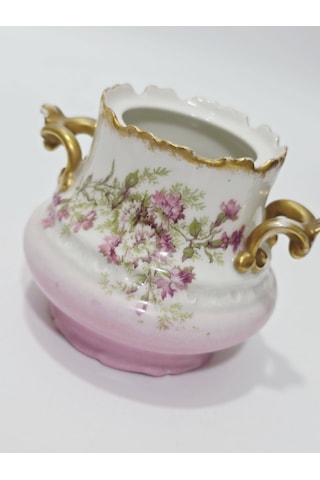 Limoges Minyatür Desen Porselen Şekerlik 12x10x9,5cm
