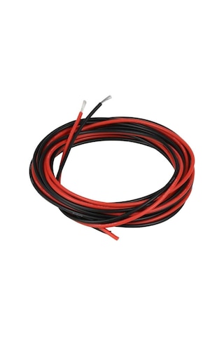 Robotistan 18 Awg 1 Metre Siyah Ve Kırmızı Silikon Kablo