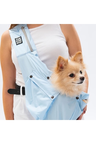 Pawstar Mavi Crossbody Küçük Irk Köpek Çapraz Taşıma Çantası