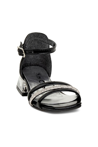 Minican Br P 116 Patik Kız Çocuk Abiye Ayakkabı Siyah Siyah