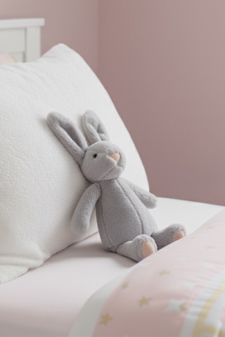Yumuşacık Peluş Tavşan Hediyelik Bebek Uyku Ve Oyun Arkadaşı 45 Cm Oyuncak Gri