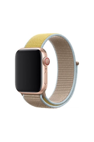 Apple Watch 38mm Uyumlu Krd-03 Hasır Kordon - 44-anchor Gray