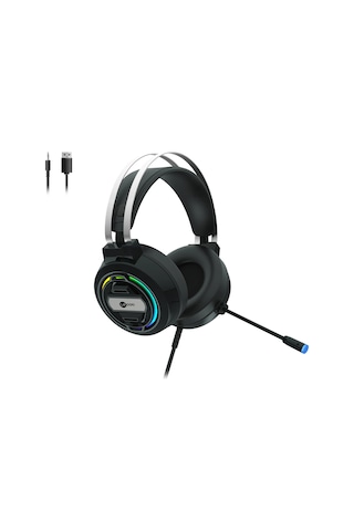 Lecoo Ht401, Kablolu, 3.5mm Jac, Usb, Rainbow Aydınlatma, Gaming, Mikrofonlu, Kulaklık Siyah