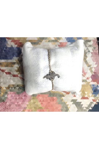 Yaprak Motif Elmas Bileklik