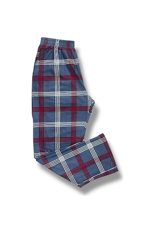 Cepli Ipeksi Dokulu Süet Pijama Alt Unisex Gri