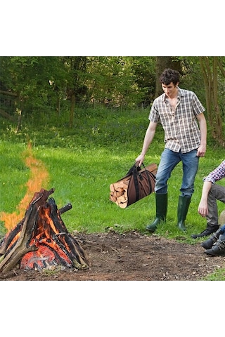 Trendooze Taşınabilir Taşıma Siyah Olan Odun Odun Kolları Kesim Kamp İyi İçin Hediyeler Hava Fonksiyonlu En Depolama Dayanıklı Çok Çantası, Çantası, Çantası, Açık Gm Siyah