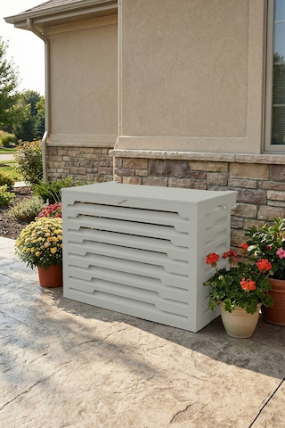Klima Motoru/dış Ünite Gizleme/koruma Kafesi Xl 120x62x150 H Stage Gri
