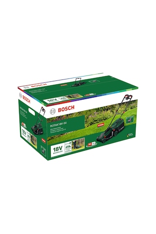 Bosch Rotak 18V-34 1x4AH Akülü Çim Biçme Makinesi - 06008B9N00