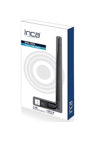 Inca Iuwa-150Tx 150 Mbps Yüksek Hız Tek Anten Kablosuz Adaptör