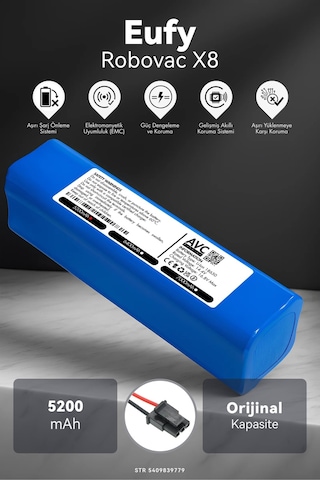 Eufy Robovac X8 5200mah Robot Süpürge Bataryası K.k