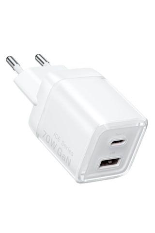 Vention 70w Gan Çift Çıkışlı Usb C + A Şarj Cihazı 70w/22.5w - Fcg