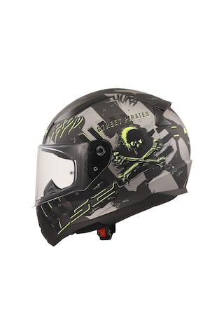 Ls2 Rapid 2 Pirates Kapalı Kask Titanyum