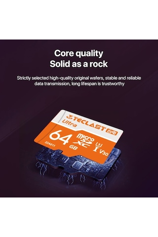 Sones Teclast U3 Ultra Yüksek Hızlı Tf Kart / Micro Sd Kart, Bellek: 64 Gb