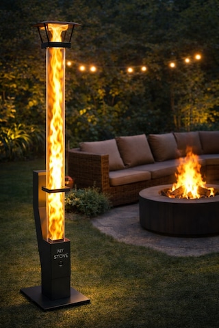Realx 160 cm Camlı Füze Pelet Soba – Pelet ve Pürmüz Hediyeli