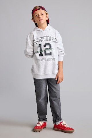 Defacto Overshirt Fit Kapüşonlu İçi Yumuşak Tüylü Baskılı Sweatshirt Erkek Çocuk I3083a826wngr400 Gri-gr400