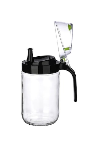 Cam Yağdanlık - Kulplu Sirkelik Sosluk 660ml Renkli