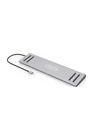Go Des GD-9120 14 in 1 Stand Type-C Hub SD Kart RJ45 HDMI VGA USB Çoğaltıcı