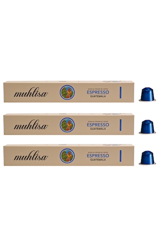 Muhlisa Espresso Guatemala Kapsül Kahve 3'lü Muhlisa Espresso Guatemala Kapsül Kahve 3'lü