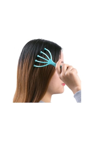 Kafa Masajı Saç Derisi Boyun Tarak Rulo Beş Parmak 9 Pençeleri Çelik Bilyalı El Rahatlama Ahtapot Kafa Masajı Z2mr0f Çok Renkli