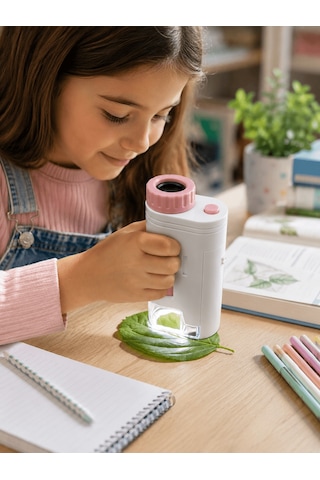Lexroo Eğitici Taşınabilir Mikroskop Ayarlanabilir Focus, Led Işı