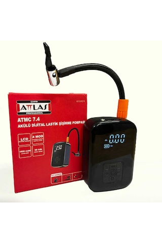 Atmc 7.4 Akülü Dijital Lastik Pompası A0104074 Atlas