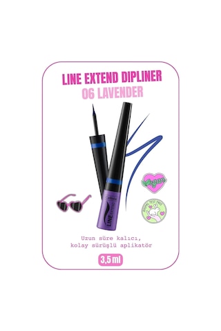 Callista Line Extend Dipliner Uzun Süre Kalıcı - 06 Dark Lavender - Mavi