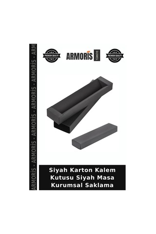 Siyah Karton Kalem Siyah Masa Kurumsal Saklama Çok Renkli