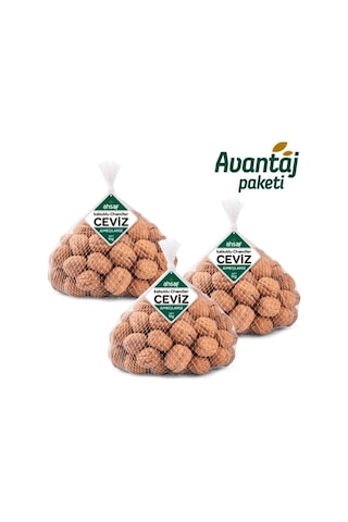 Ahsaf Kabuklu Chandler Yerli Ceviz Jumbo Large File 3 x 1 KG